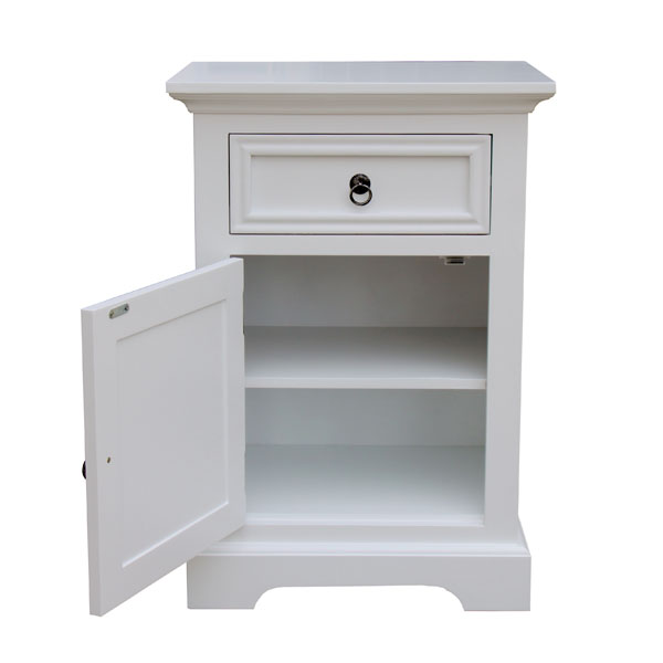 white bedside